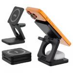 Premium 3-in-1 Qi2 25W Folding Magnetic Wireless Charger and Portable Charging Station - Image 3