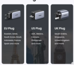 UGREEN 65W GaN Fast Charger – 3-Port USB-C & USB-A Power Adapter with 100W Cable - Image 2