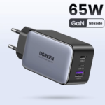 UGREEN 65W GaN Fast Charger – 3-Port USB-C & USB-A Power Adapter with 100W Cable