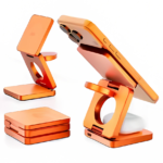 Premium 3-in-1 Qi2 25W Folding Magnetic Wireless Charger and Portable Charging Station - Image 5