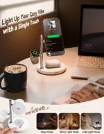 3 in 1 Magnetic Wireless Charger Stand - Premium Station - Image 4