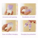 Charger Data Cable Protector - Premium Bow Set - Image 2